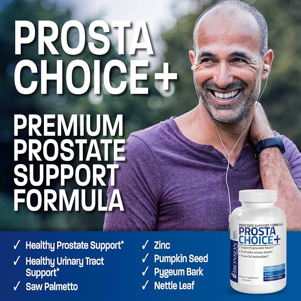 Bronson Prostate Health Supplement - 60 Capsules for Men's Prostate Support