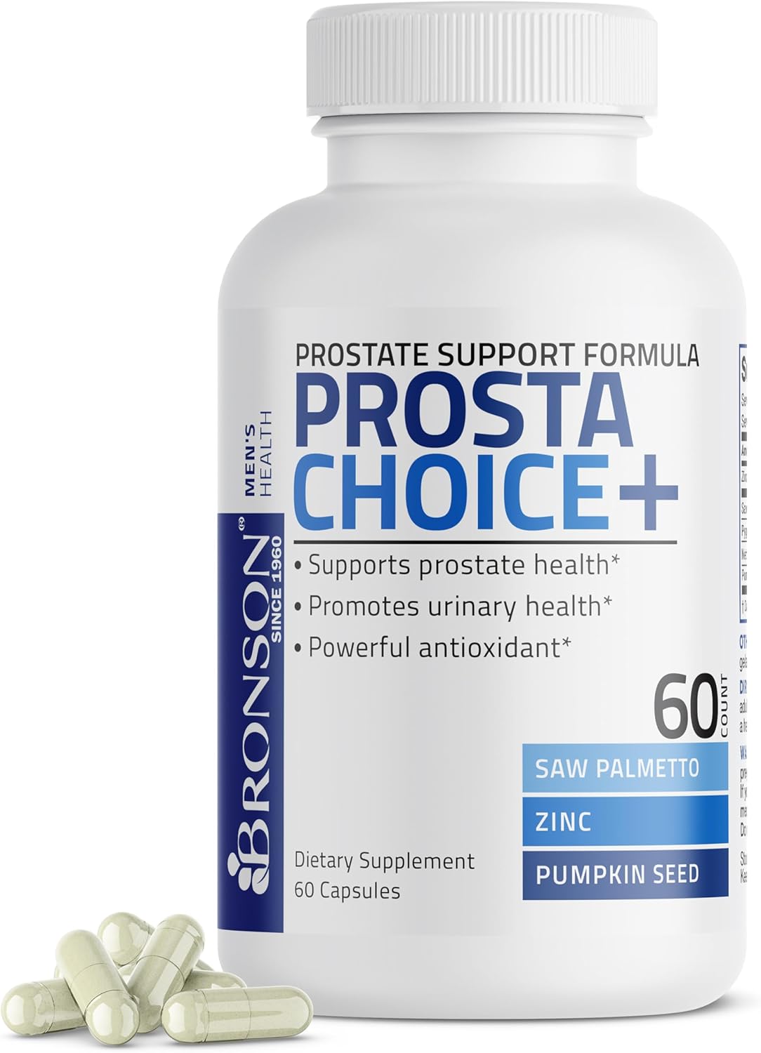 Bronson Prostate Health Supplement - 60 Capsules for Men's Prostate Support