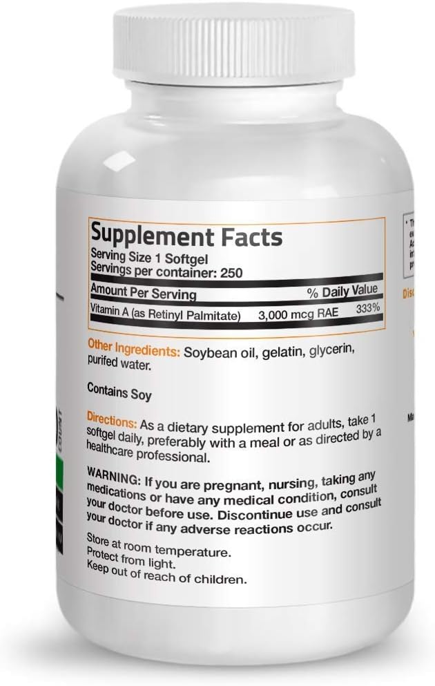 Bronson Super B Vitamin B Complex with Vitamin A 10,000 IU Sustained Slow Release - Premium Non-GMO Formula