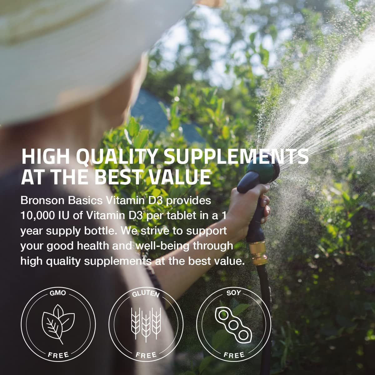 Bronson Vitamin D3 10,000iu (250mcg) 1 Year Supply Tablets for Muscle and Immune Health