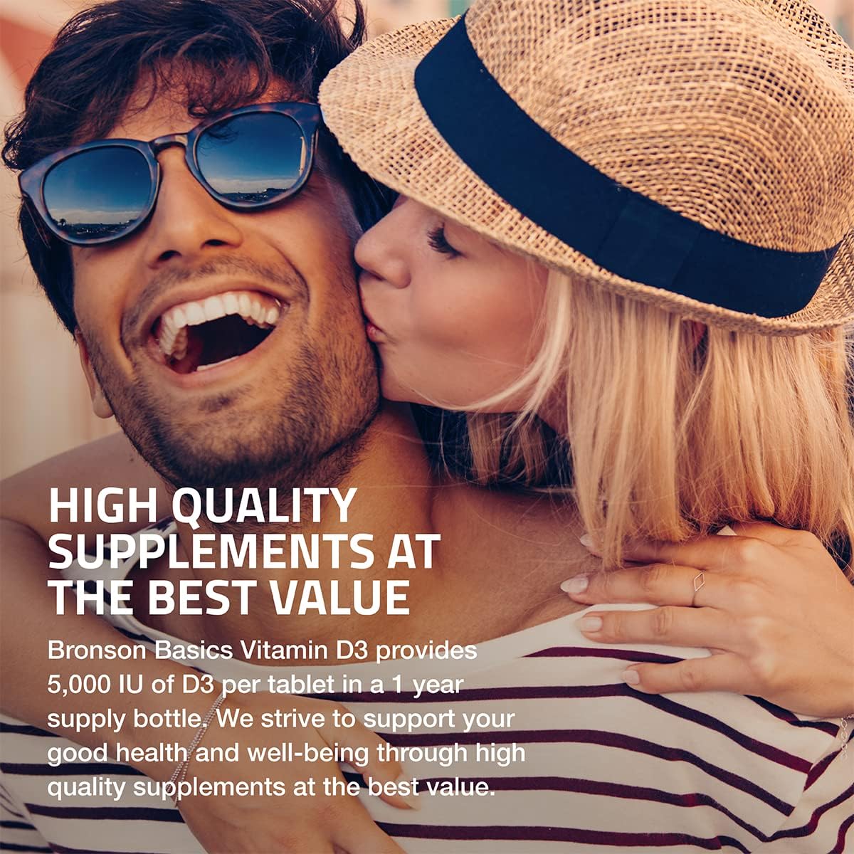 Bronson Vitamin D3 5000iu (125mcg) 1 Year Supply - Muscle & Immune Support, Non-GMO, 360 Tablets