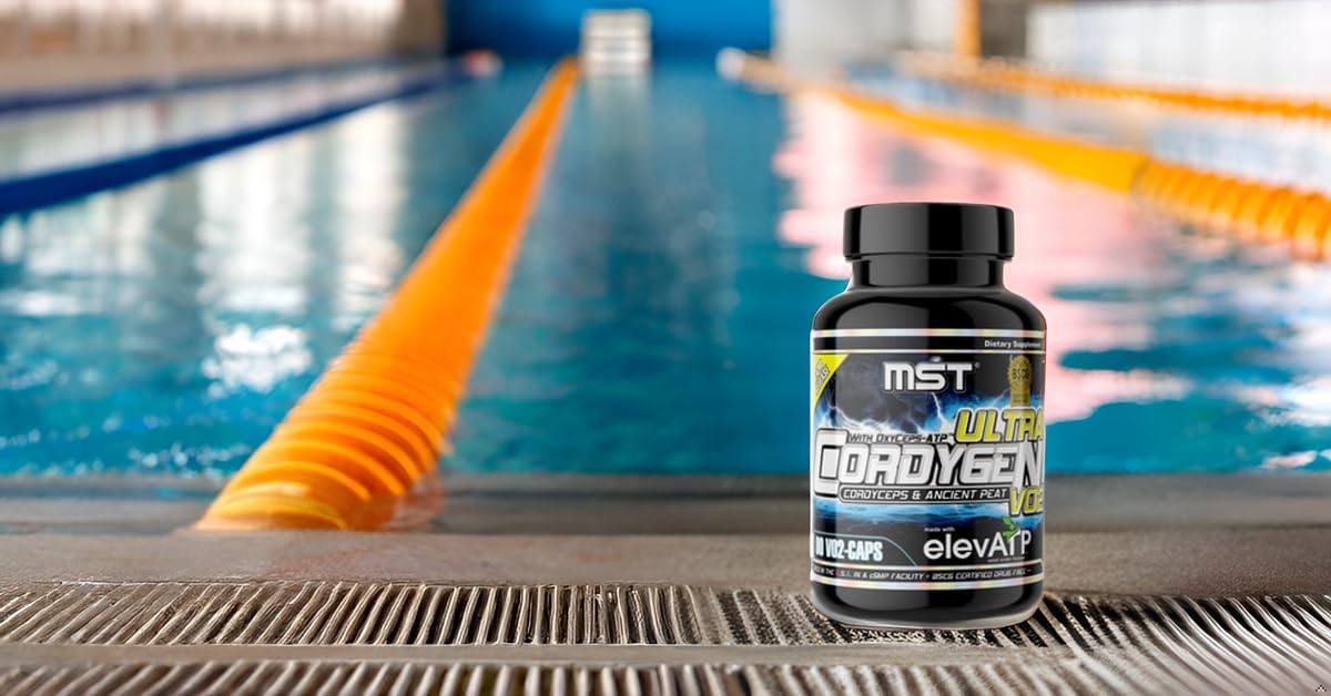 BSCG Certified MST Cordygen VO2 Ultra Endurance Supplement with Cordyceps, elevATP, Rhodiola, 90 VO2-caps