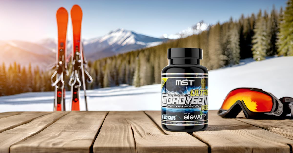 BSCG Certified MST Cordygen VO2 Ultra Endurance Supplement with Cordyceps, elevATP, Rhodiola, 90 VO2-caps