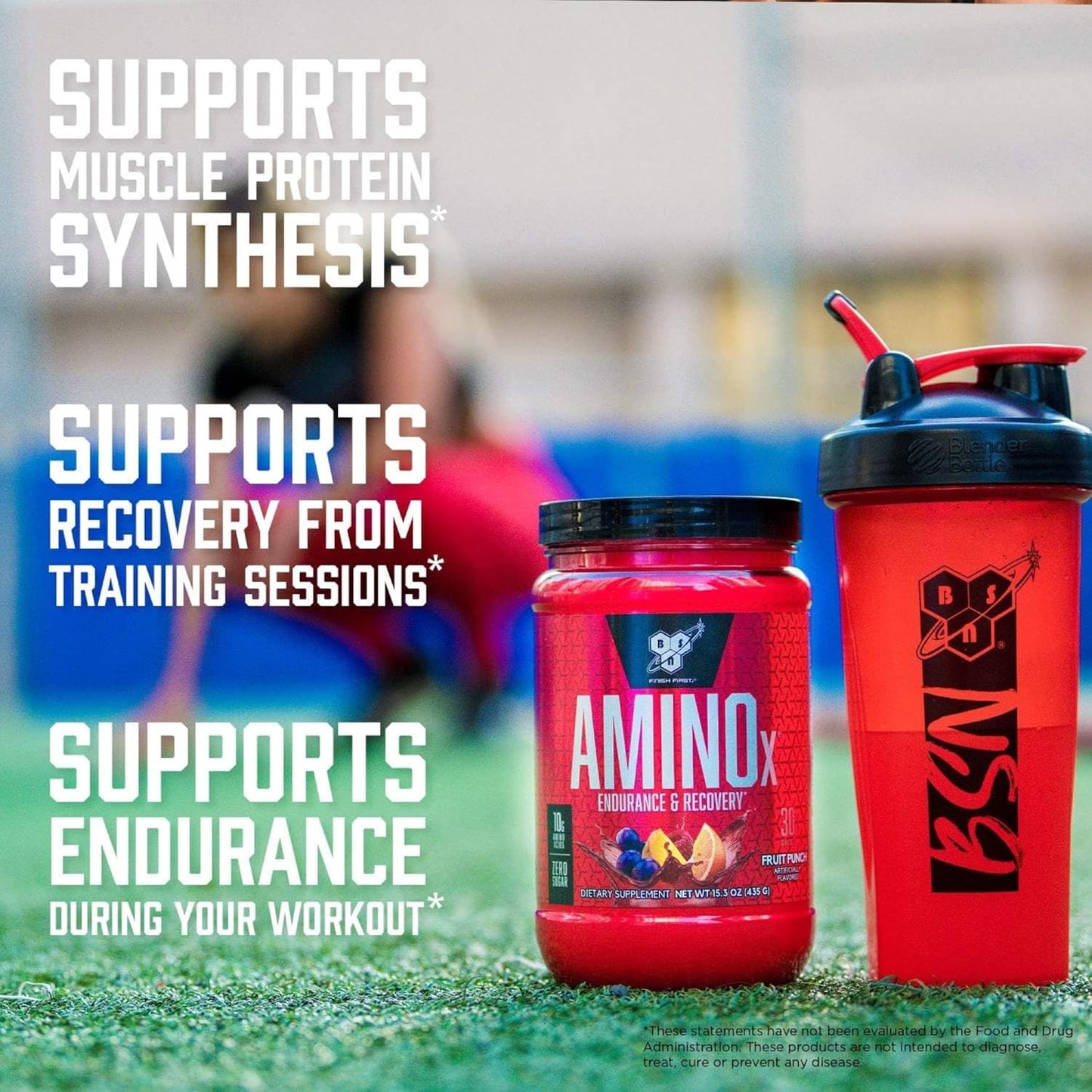 BSN Amino X Powder - Muscle Recovery & Endurance with BCAAs, 10g Amino Acids, Keto-Friendly, Caffeine-Free - Fruit Punch, 30 Servings