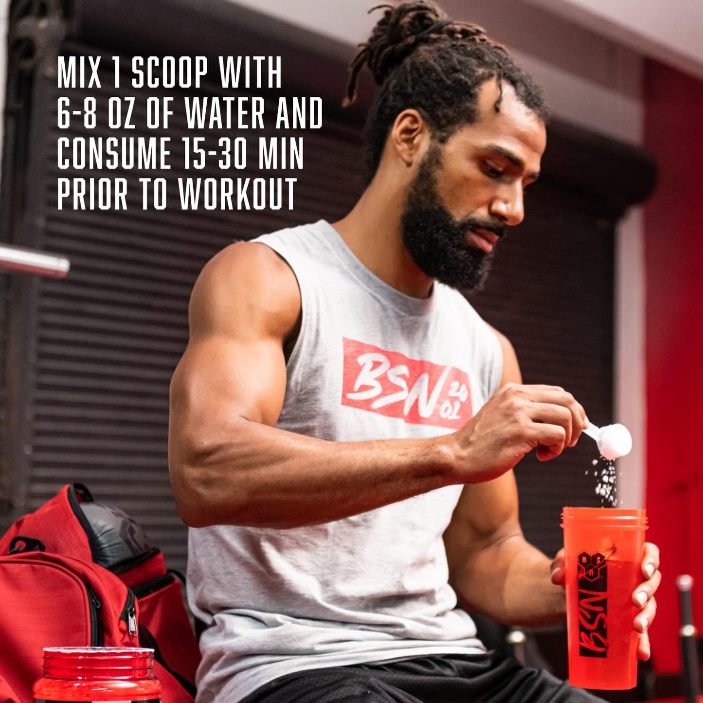 BSN N.O.-XPLODE Vaso Pre Workout Powder, Grape Fury Flavor, 24 Servings, 8g L-Citrulline, 3.2g Beta-Alanine, Energy Boost