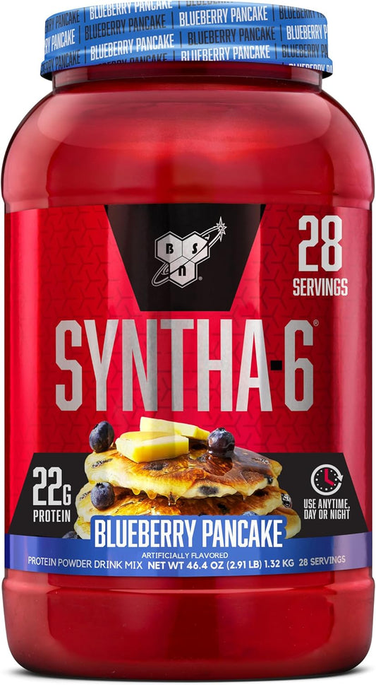 BSN SYNTHA-6 Blueberry Pancake Whey Protein Powder - 28 Servings