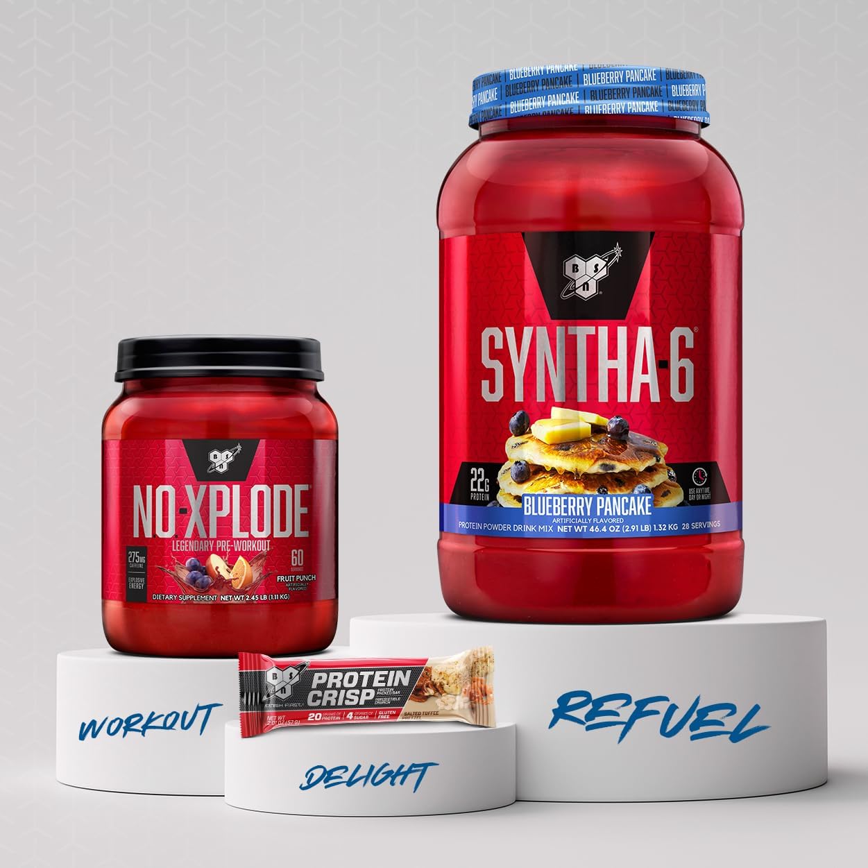 BSN SYNTHA-6 Blueberry Pancake Whey Protein Powder - 28 Servings