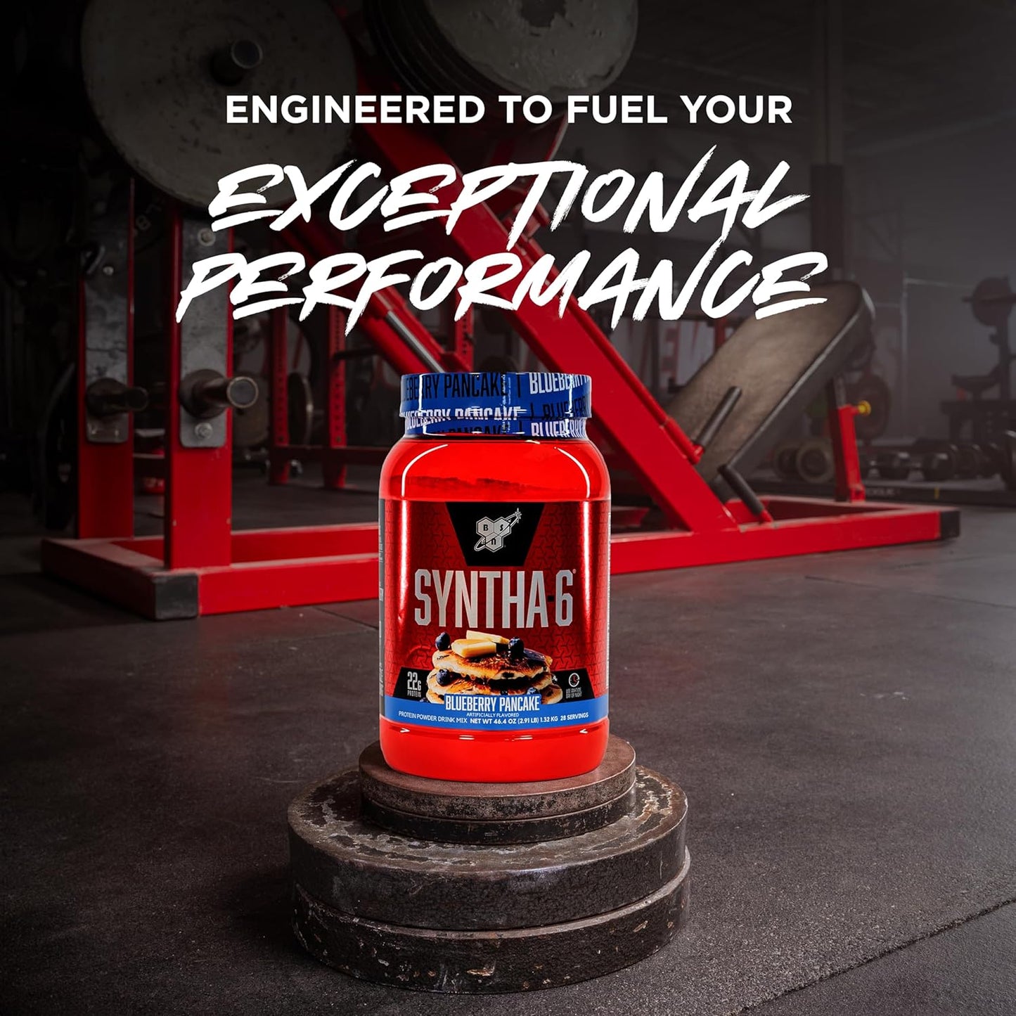 BSN SYNTHA-6 Blueberry Pancake Whey Protein Powder - 28 Servings