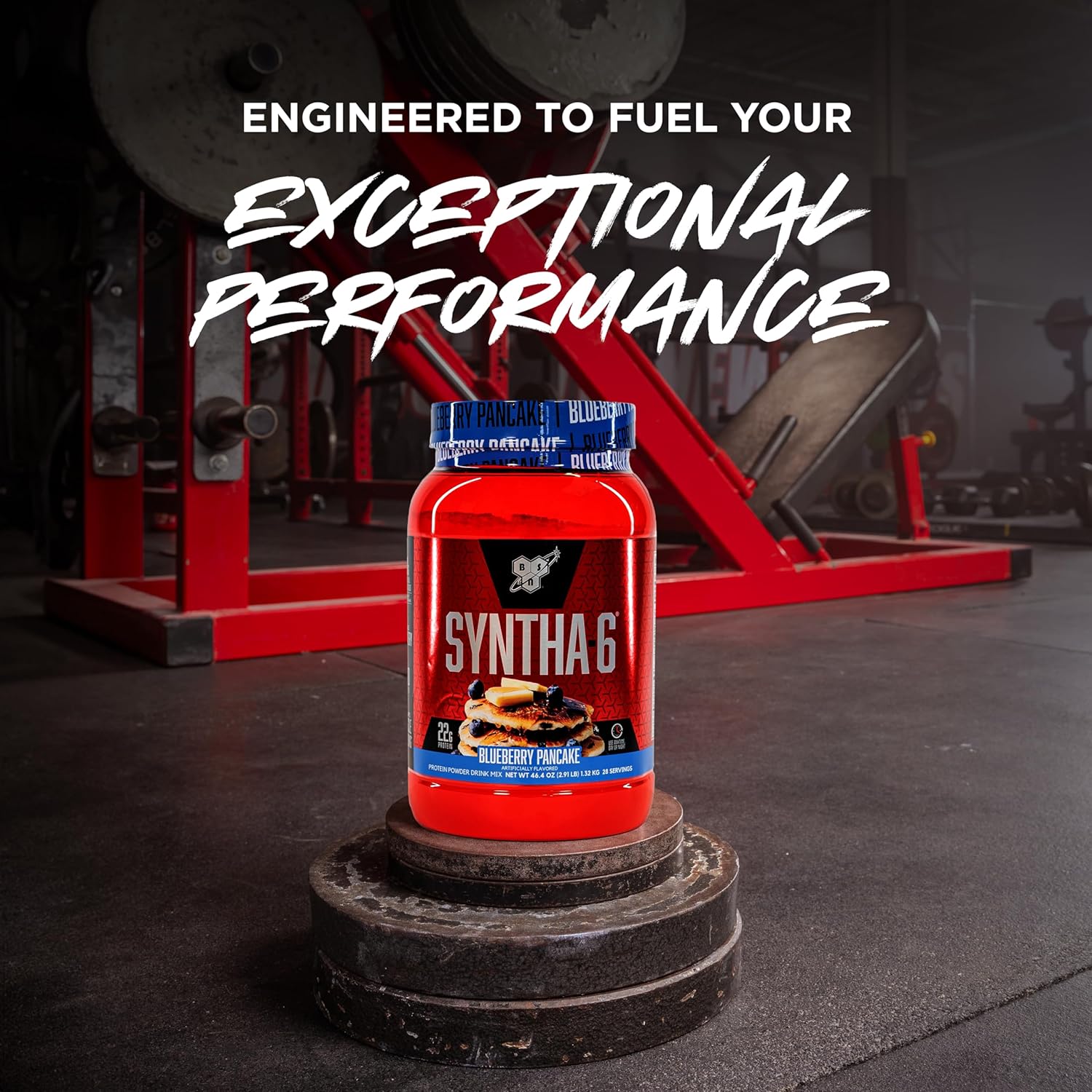 BSN SYNTHA-6 Blueberry Pancake Whey Protein Powder - 28 Servings