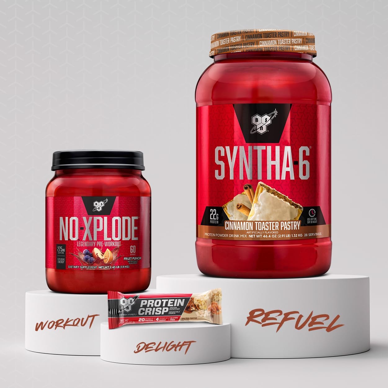 BSN SYNTHA-6 Whey Protein Powder: Cinnamon Toaster Pastry Flavor, 28 Servings