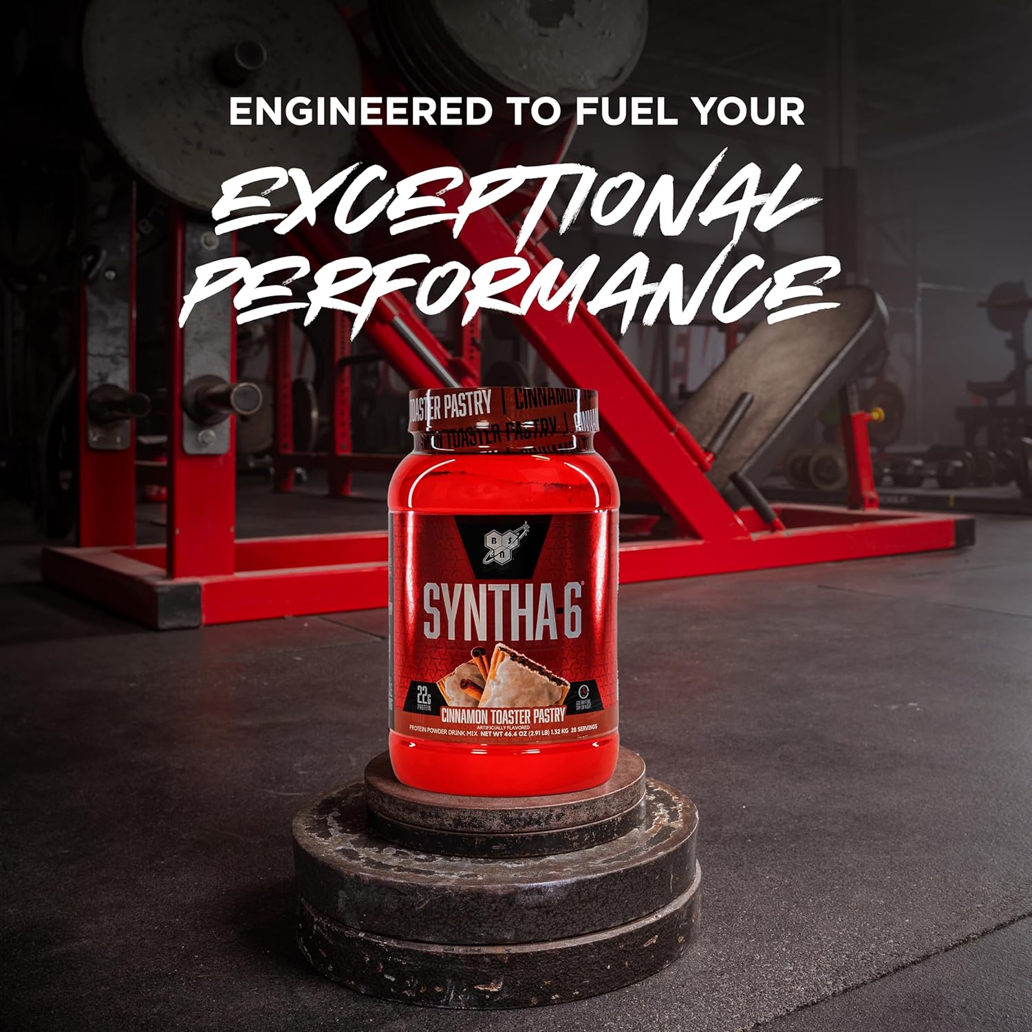 BSN SYNTHA-6 Whey Protein Powder: Cinnamon Toaster Pastry Flavor, 28 Servings