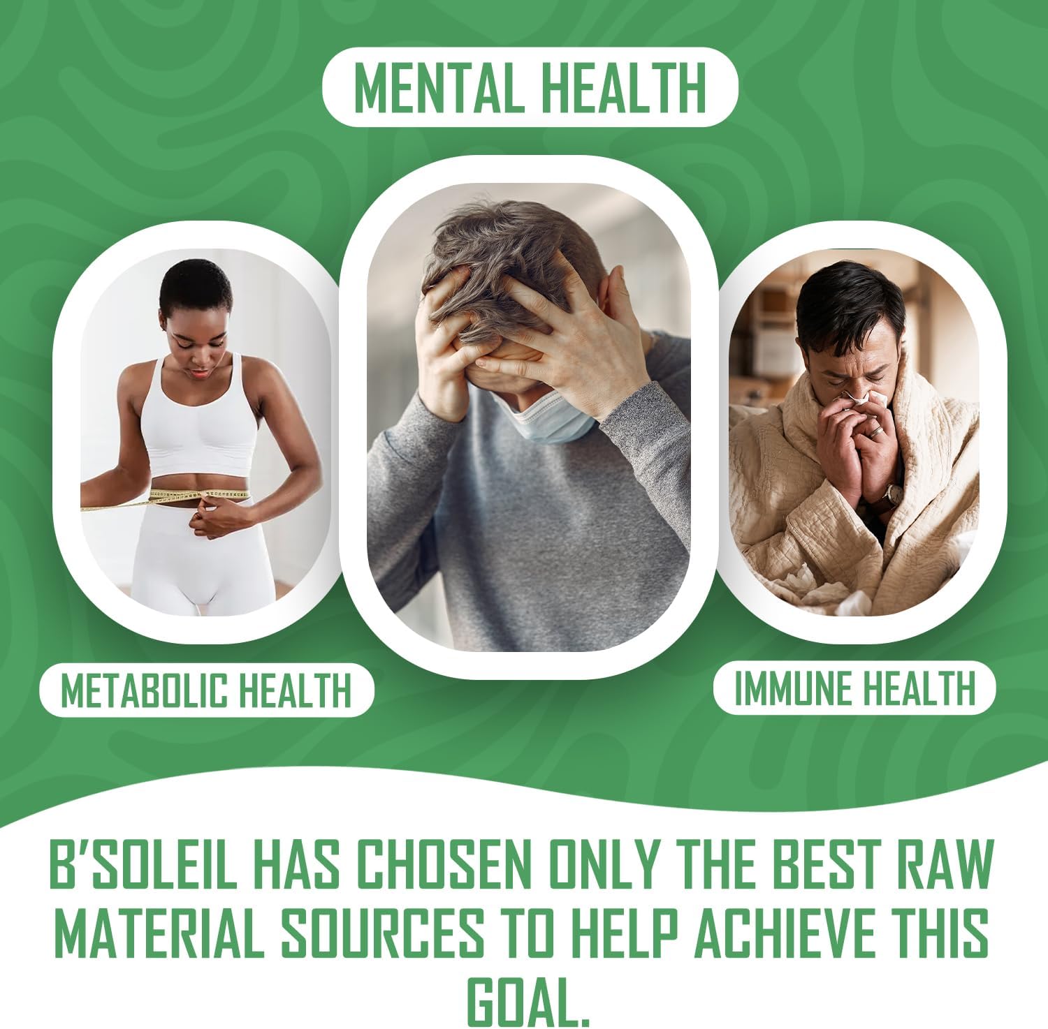 B'Soleil Advanced Gut Health Probiotics - Pack of 3 with Pre, Pro & Post Biotics - Natural Gastrointestinal Support - Gluten Free, Vegan & Non-GMO - 25 Billion CFU - 60 Capsules/Pack