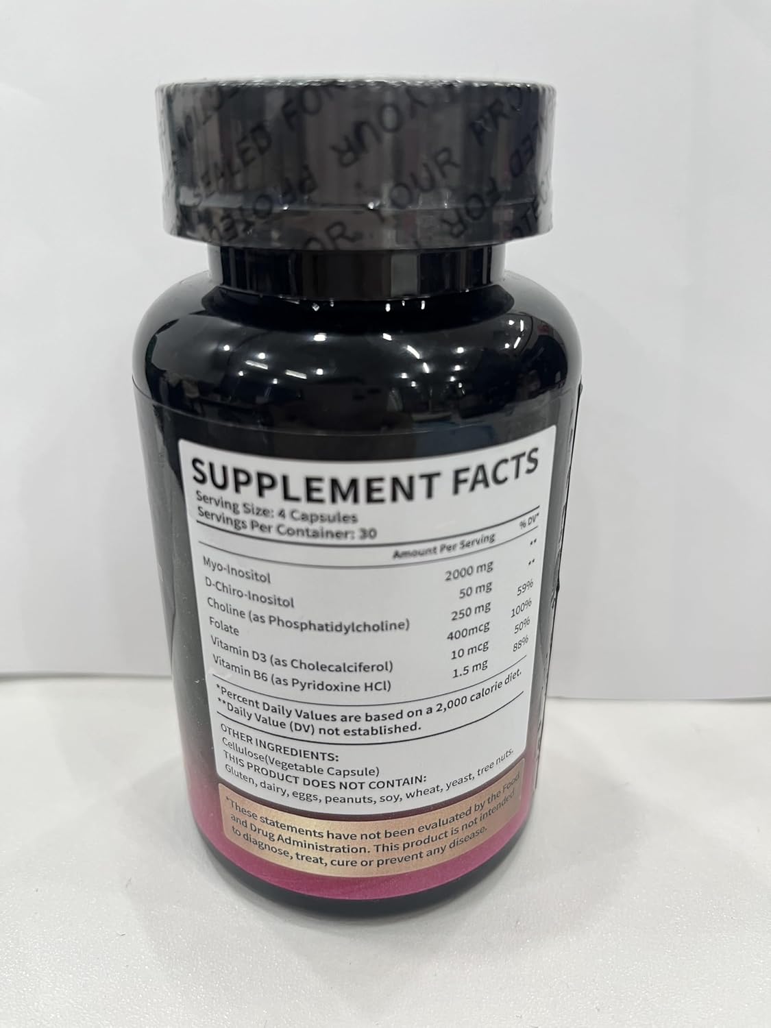 Bualle Myo-Inositol & D-Chiro Inositol Supplement - Hormone Balance Support for Women (40:1 Ratio)