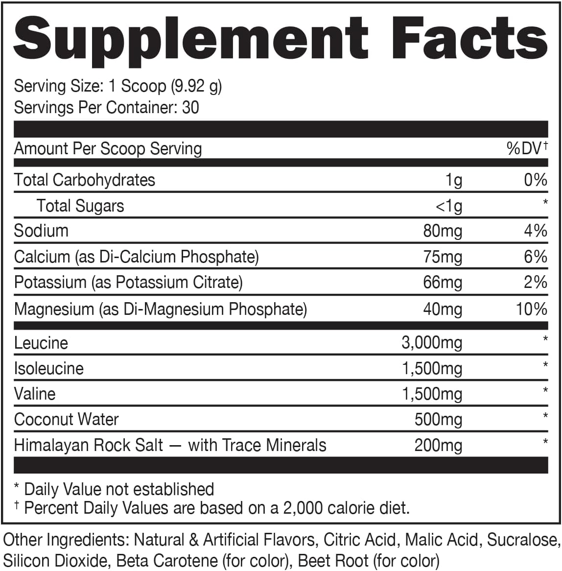 Bucked Up Original BCAA 2:1:1 Supplement Powder Apple Jacked Flavor - Pure Instantized Formula for Pre/Post Workout - 30 Servings
