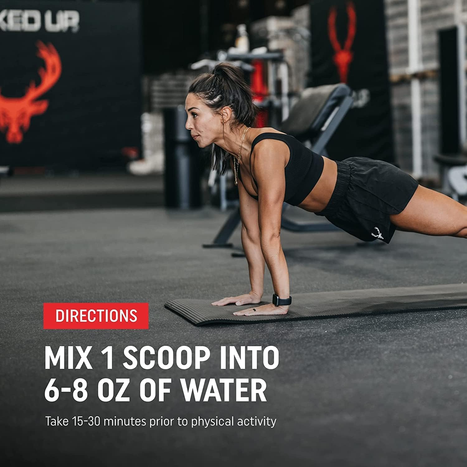 Bucked Up Woke Pre Workout - High Stim, Best Taste, Focus Nootropic, Pump, Strength, Growth - 30 Servings - Grape Flavor