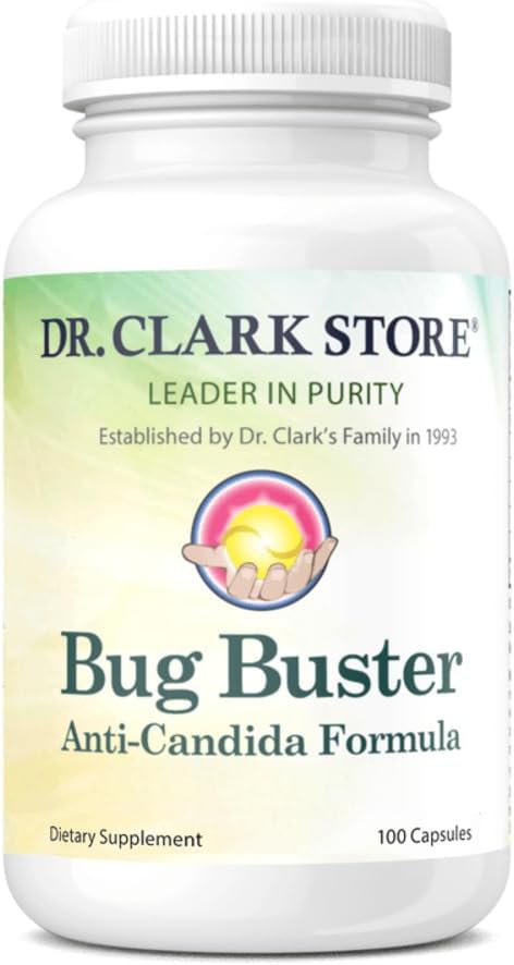 Bug Buster Anti-Candida Formula - 620mg, 100 Capsules, Promotes Candida Detox & Digestive Wellness