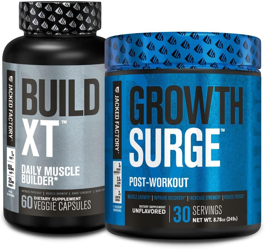 Build-XT Muscle Builder Supplement for Daily Growth & Post Workout Recovery