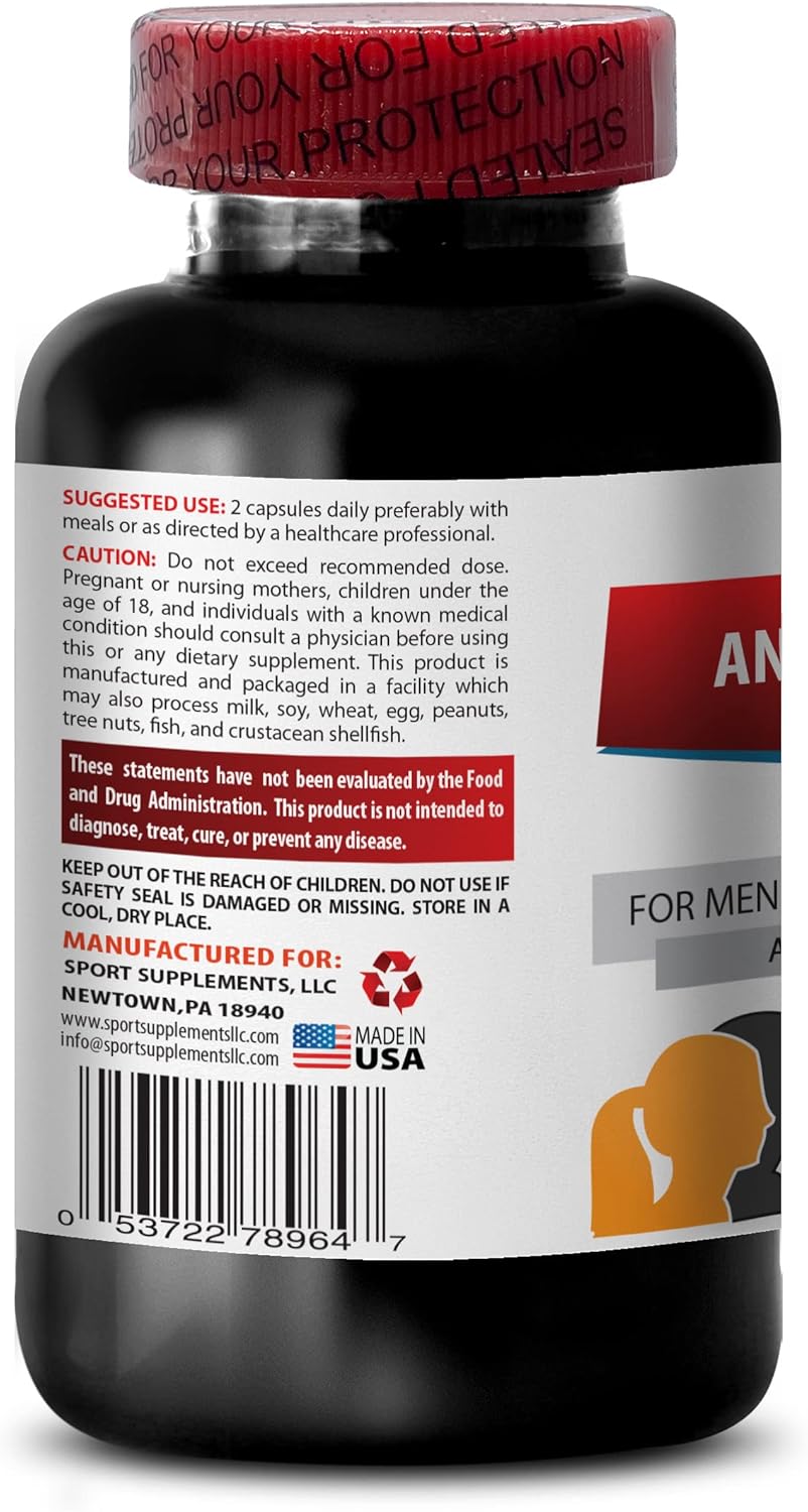 Bulk Folic Acid Sport Supplement for Gray Hair Reversal - Catalase Anti-Gray Hair Supplement - 180 Capsules, 3 Bottles