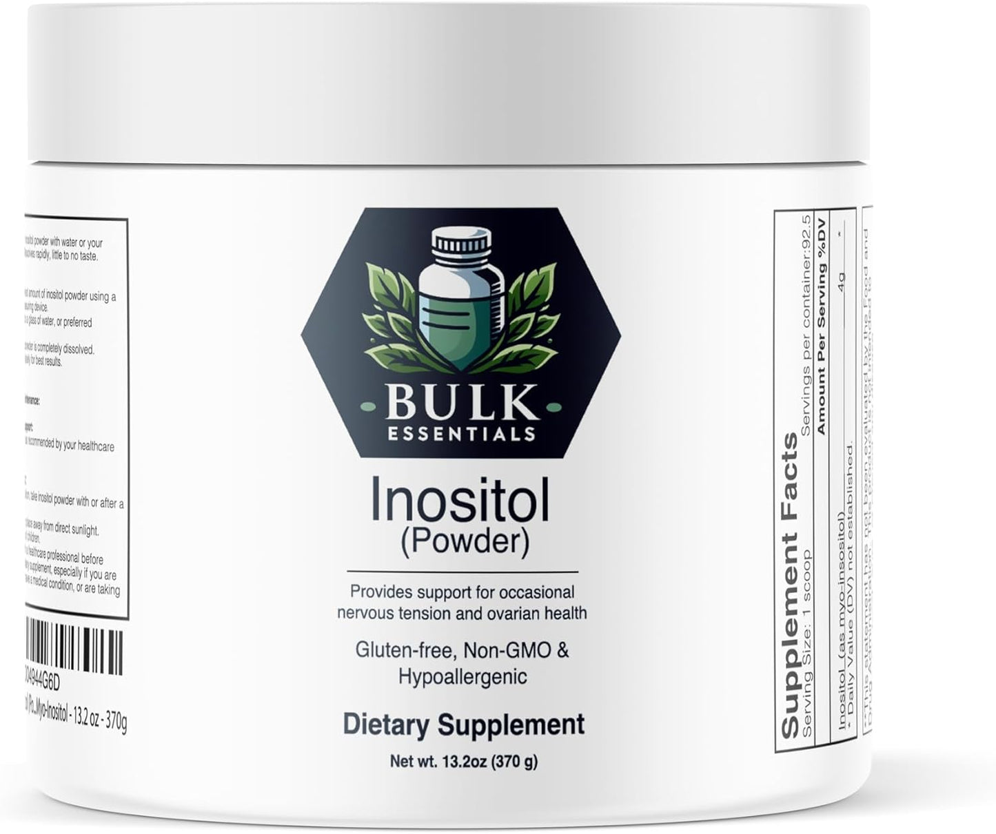 Bulk Inositol Powder with Myo-Inositol - 13.2 oz (370g) - Essential Supplement