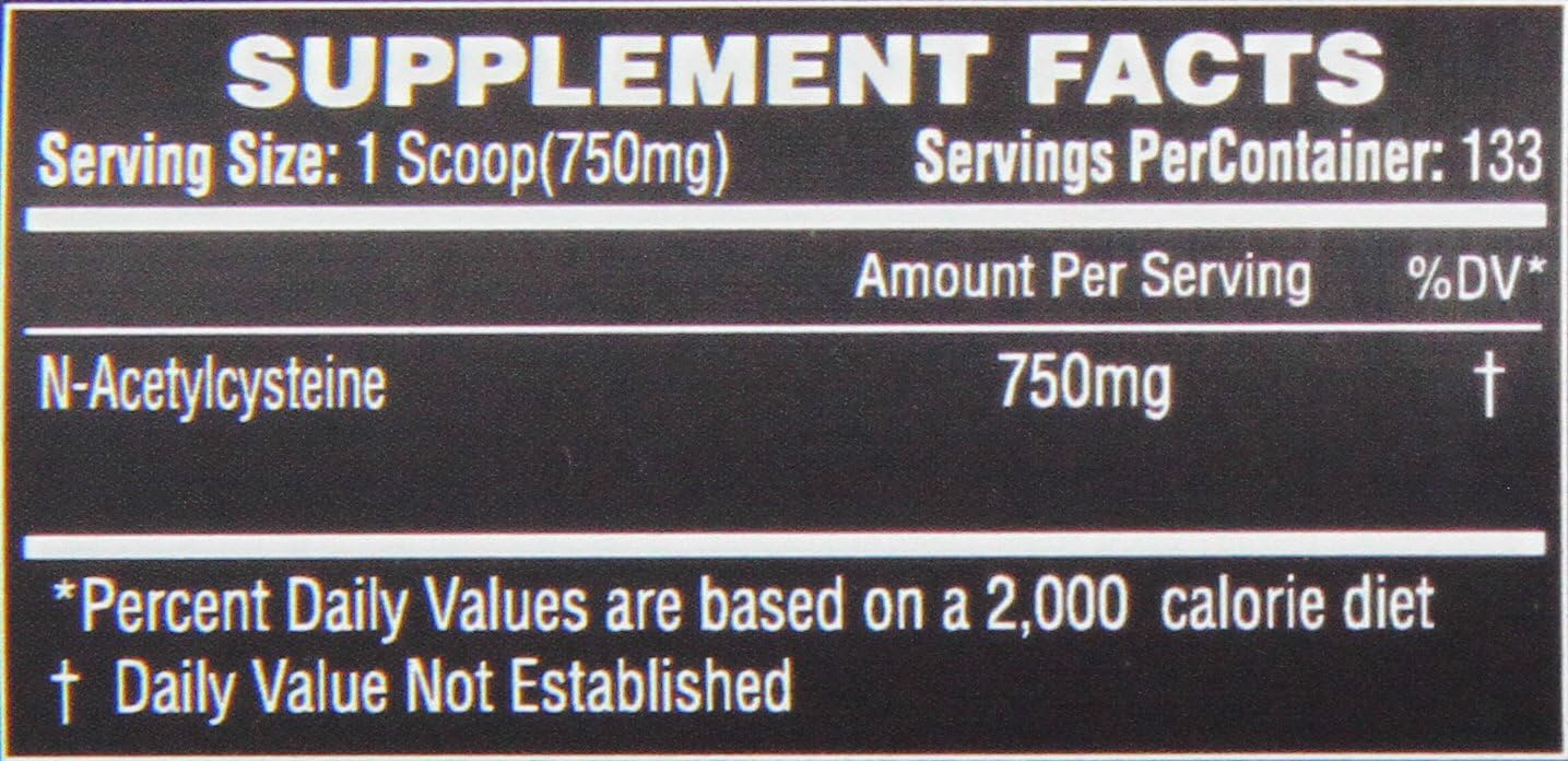Bulk N-Acetyl L-Cysteine Powder for Liver Health & Antioxidant Support - 3.5 Oz