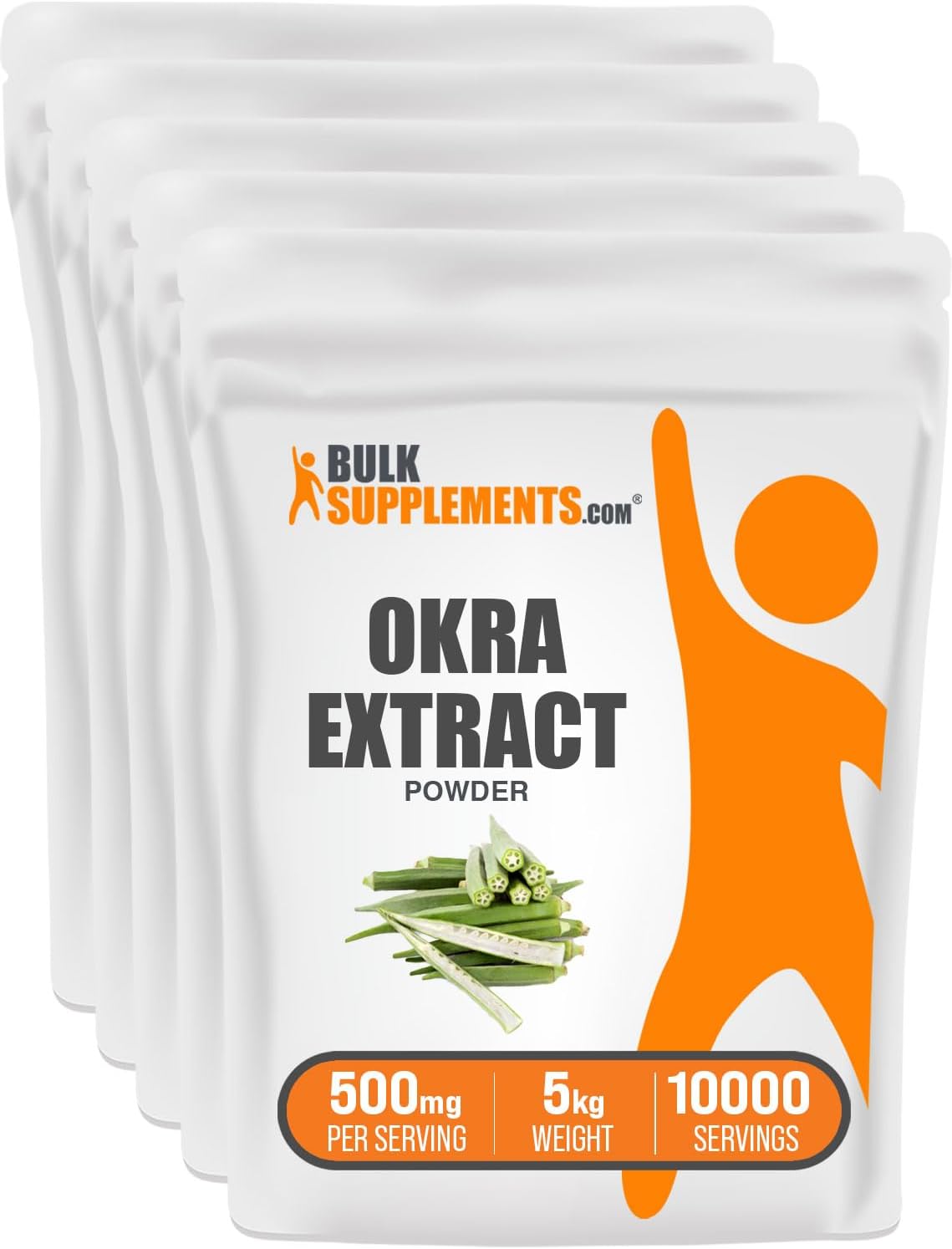 Bulk Okra Extract Powder - 5 Kilograms (11 lbs) by BulkSupplements