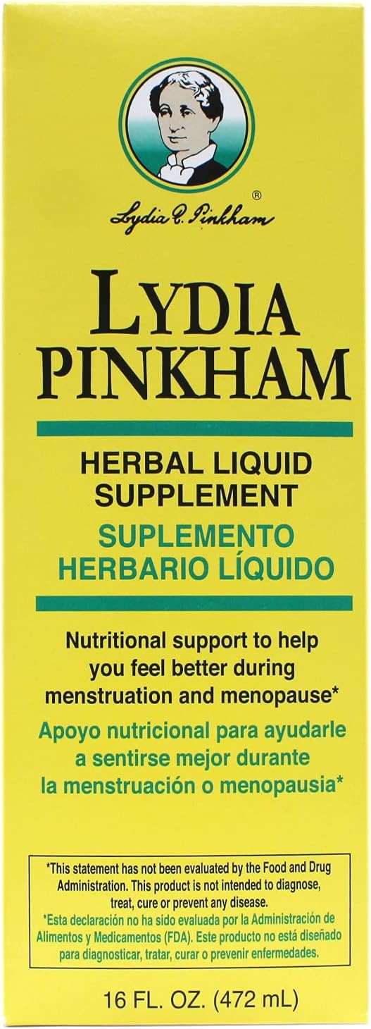 Bulk Pack of 10 Lydia Pinkham Herbal Liquid Supplements - 16 oz Each