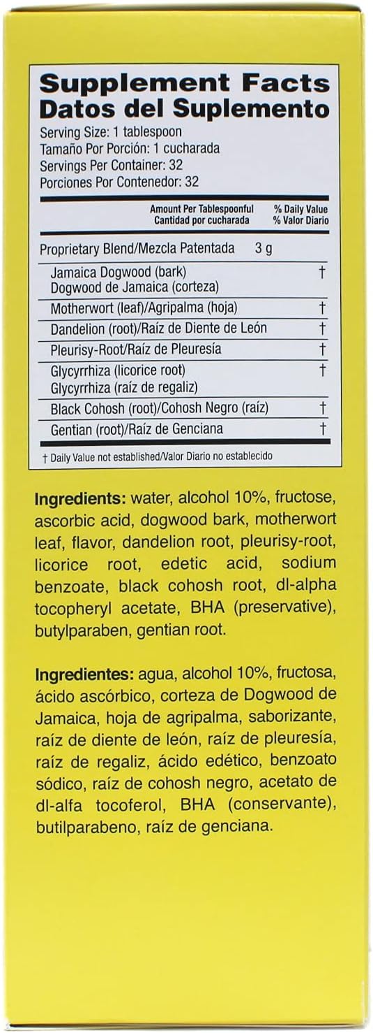 Bulk Pack of 10 Lydia Pinkham Herbal Liquid Supplements - 16 oz Each