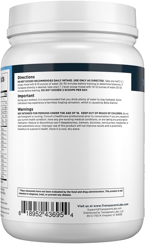 Bulk Pre Workout Powder for Muscle Building and Strength - 30 Servings, Watermelon Flavor