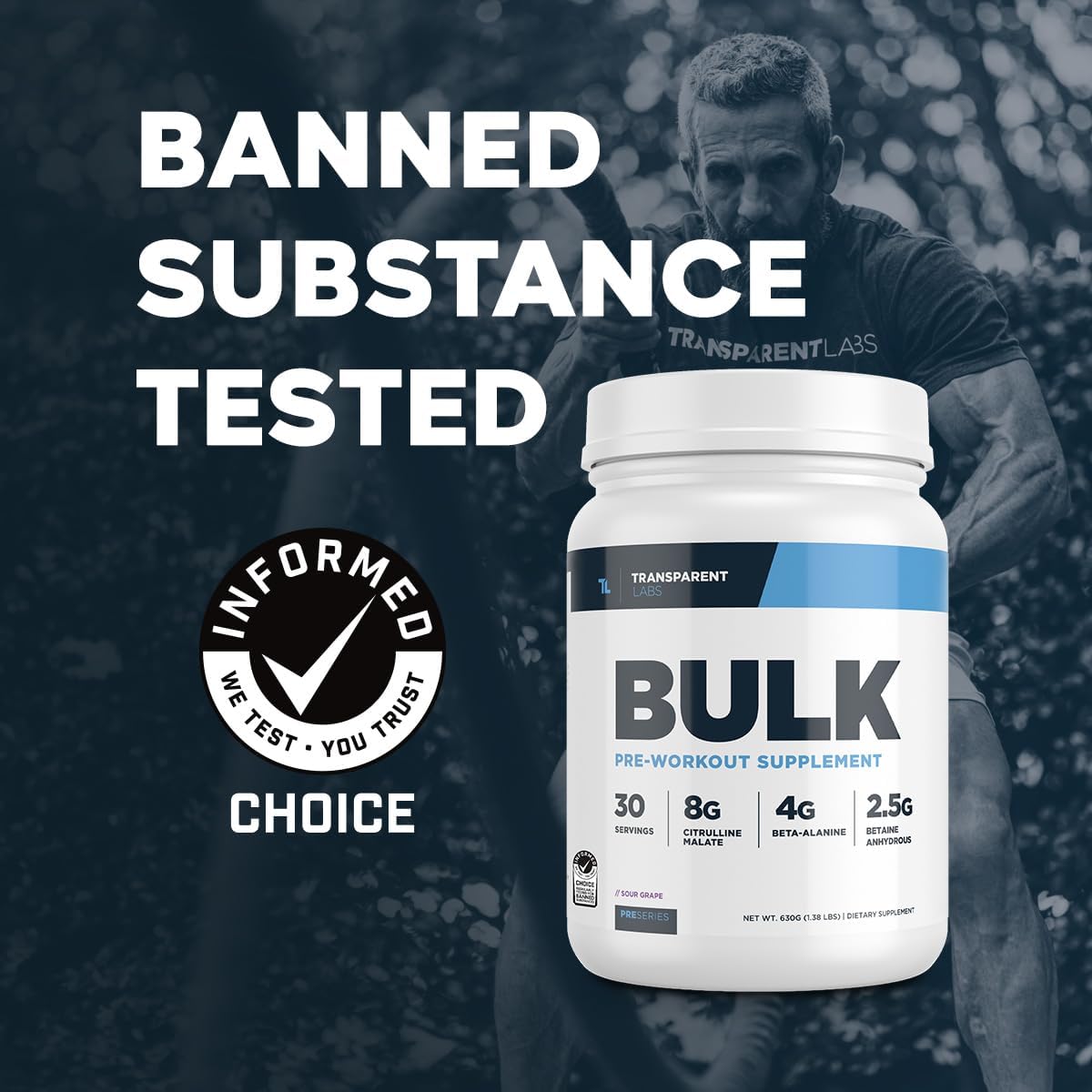 Bulk Pre Workout Powder for Muscle Building and Strength - 30 Servings, Watermelon Flavor