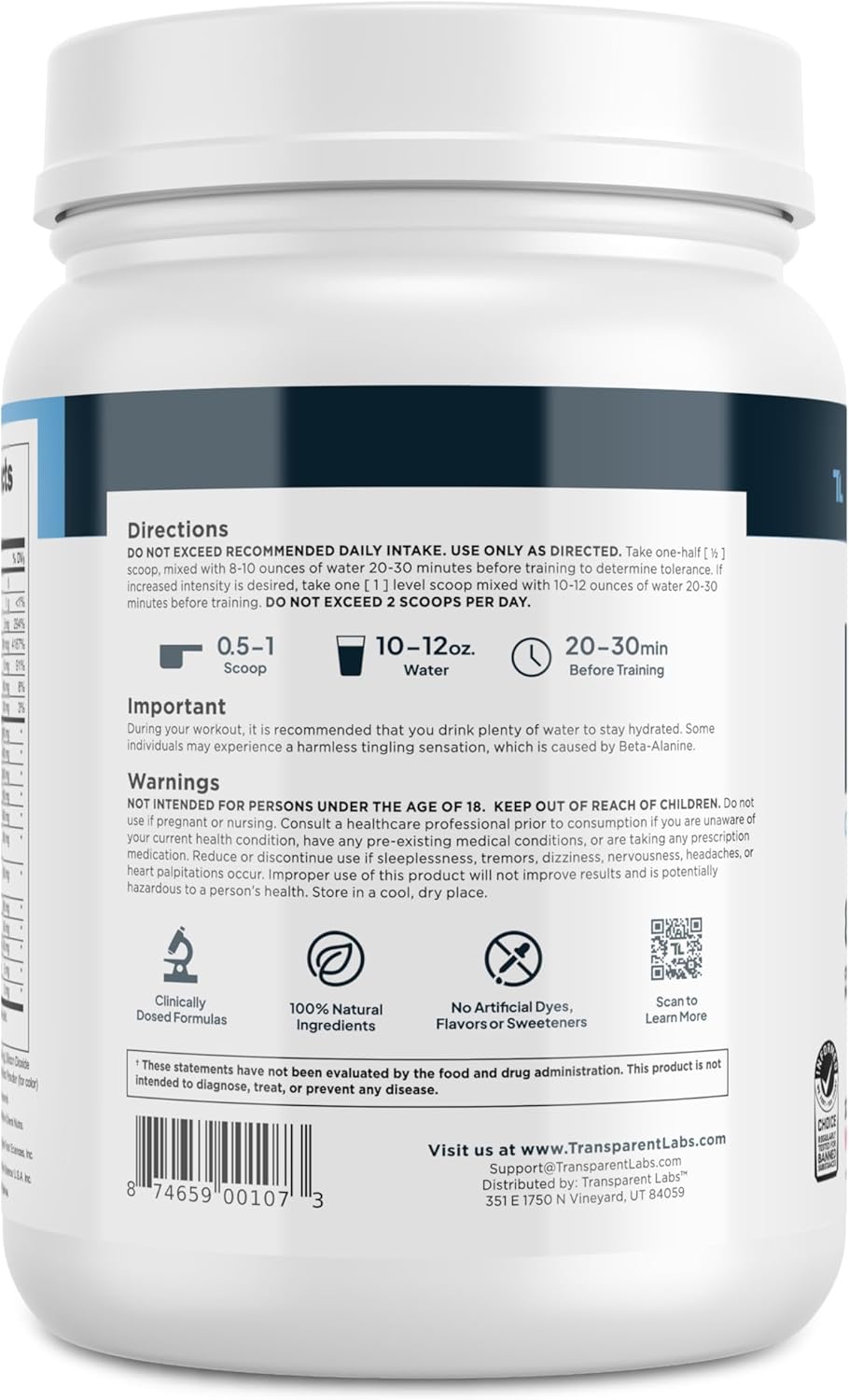 Bulk Pre Workout Powder for Muscle Building and Strength - 30 Servings, Watermelon Flavor