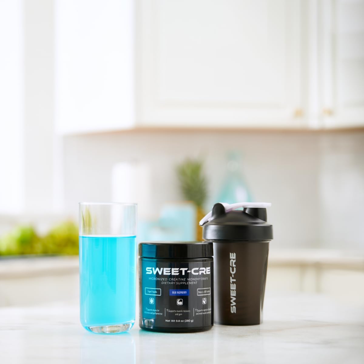 Bulk Supplements Sweet Cre Creatine Monohydrate Powder for Men and Women - Fruit Punch Flavor - 9.8oz (40 Servings)