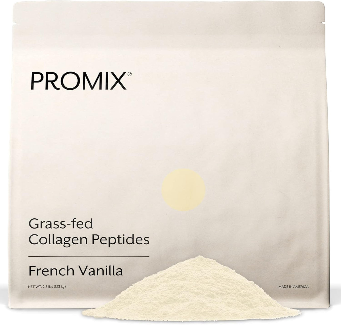 Bulk Vanilla Collagen Peptides Powder - Hydrolyzed Protein for Skin, Bones & Joints - 2.5lb - Mix in Shakes & Baking
