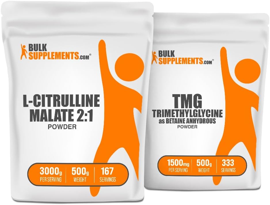 BulkSupplements Citrulline Malate 2:1 and TMG Bundle - 500g Each