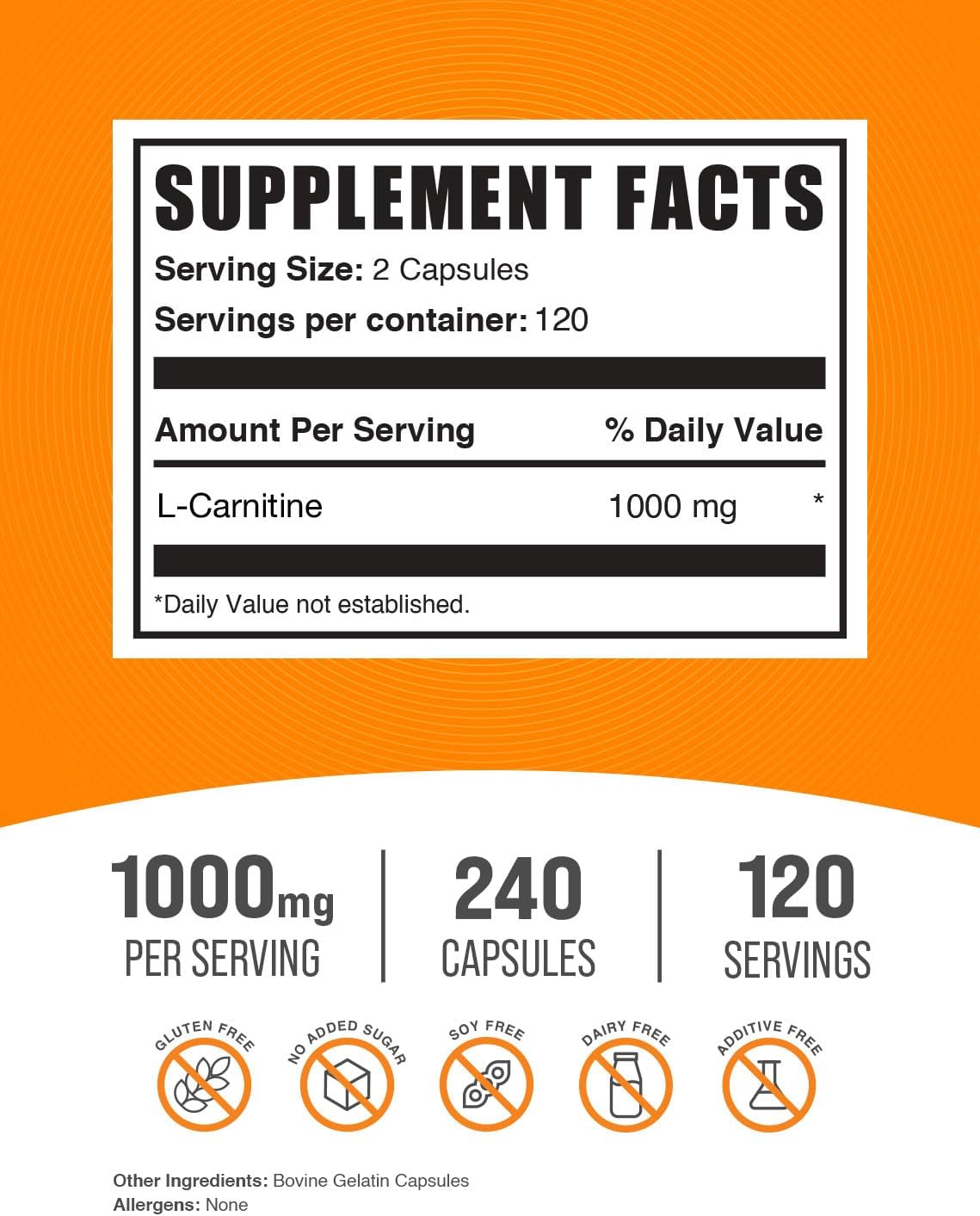 BulkSupplements CLA 2000mg Softgels and L-Carnitine Capsules Combo Pack for Weight Management