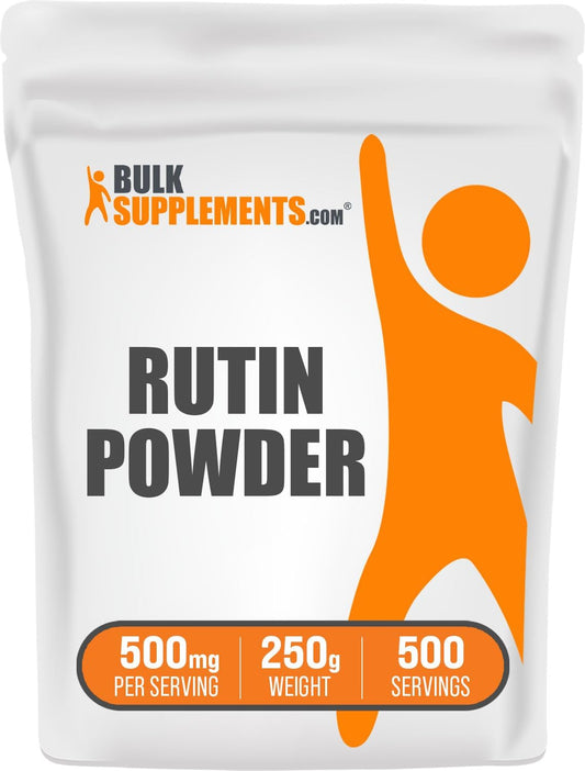 BulkSupplements Rutin Powder - Pure Sophora Japonica Extract, 500mg Rutin Supplement - Antioxidant Boost, Soy Free, 250g (8.8 oz) Pack