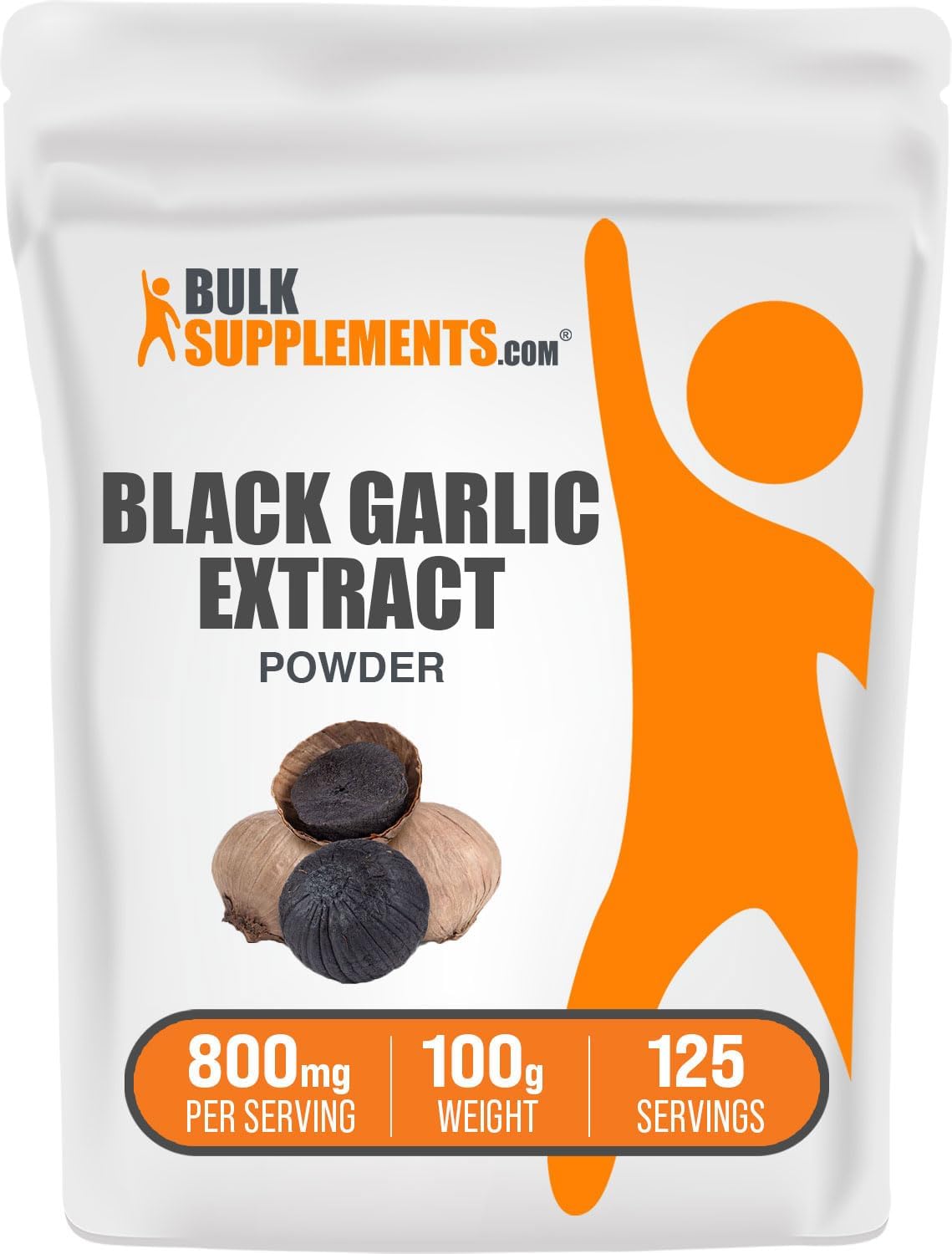 BulkSupplements.com Black Garlic Extract Powder - Gluten Free Aged Garlic Supplement, 100g (3.5 oz)
