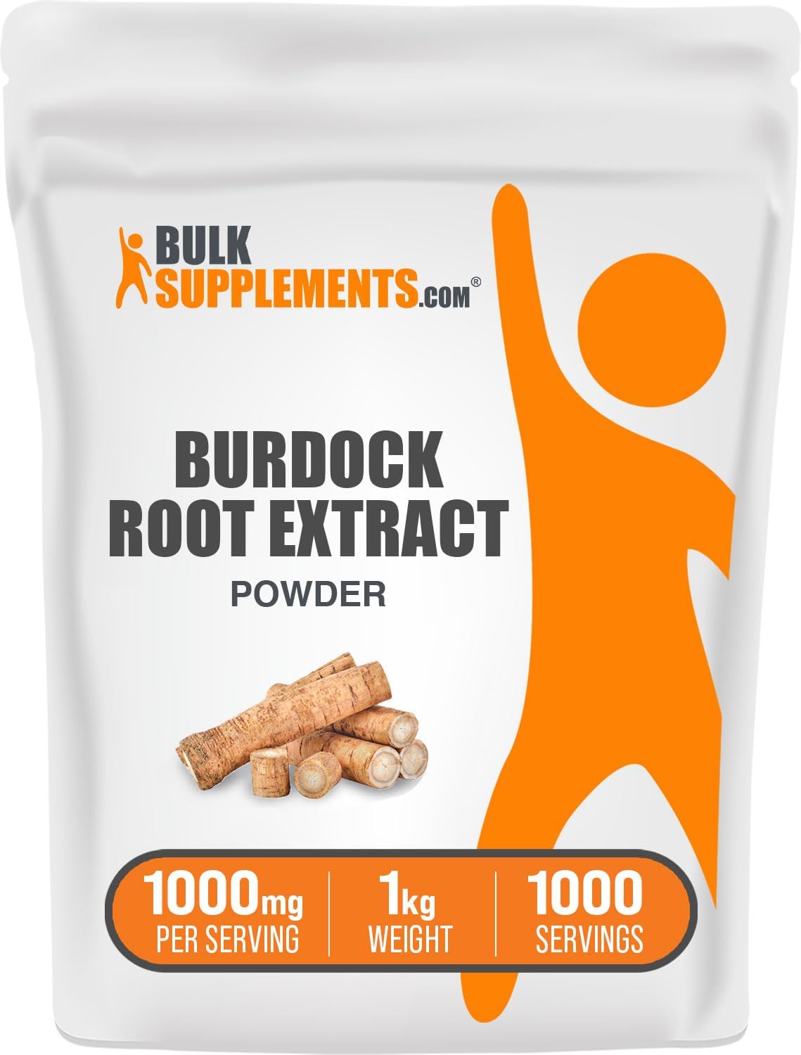 BulkSupplements.com Burdock Root Extract Powder - Herbal Supplement, Gluten Free, 1000mg per Serving, 1kg (2.2 lbs) (Pack of 1)