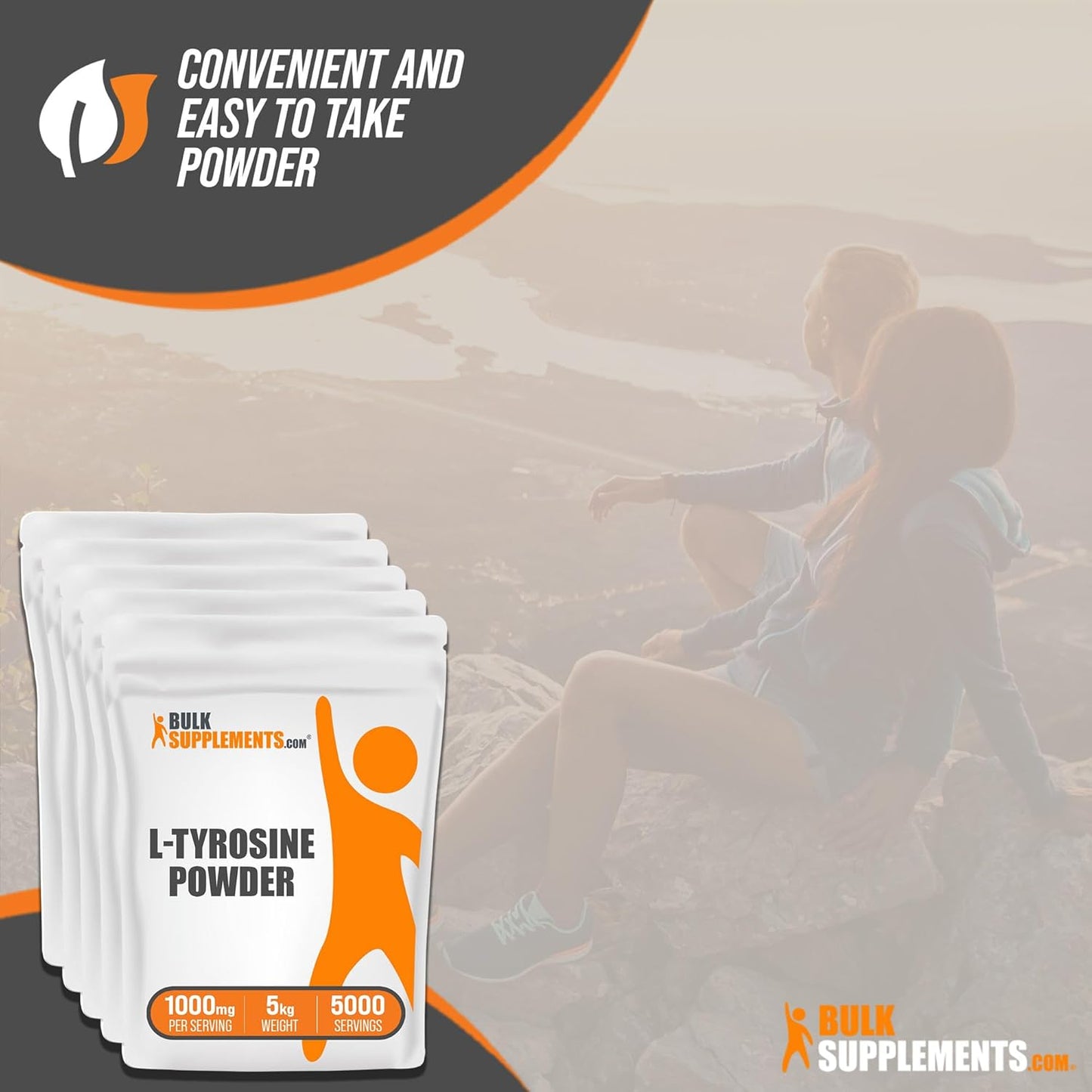 BulkSupplements.com L-Tyrosine Powder - Non-Essential Amino Acid Supplement, Gluten Free, 1000mg per Serving, 5kg (11 lbs)