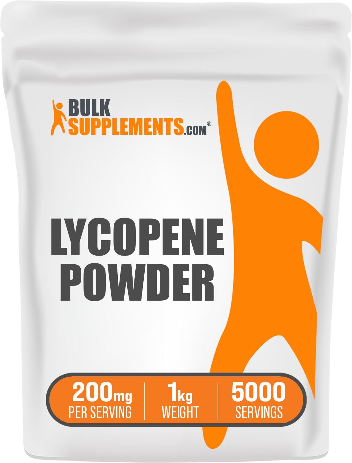 BulkSupplements.com Lycopene Powder 1kg - 10mg Lycopene Supplement, Antioxidants, Gluten Free - 200mg per Serving