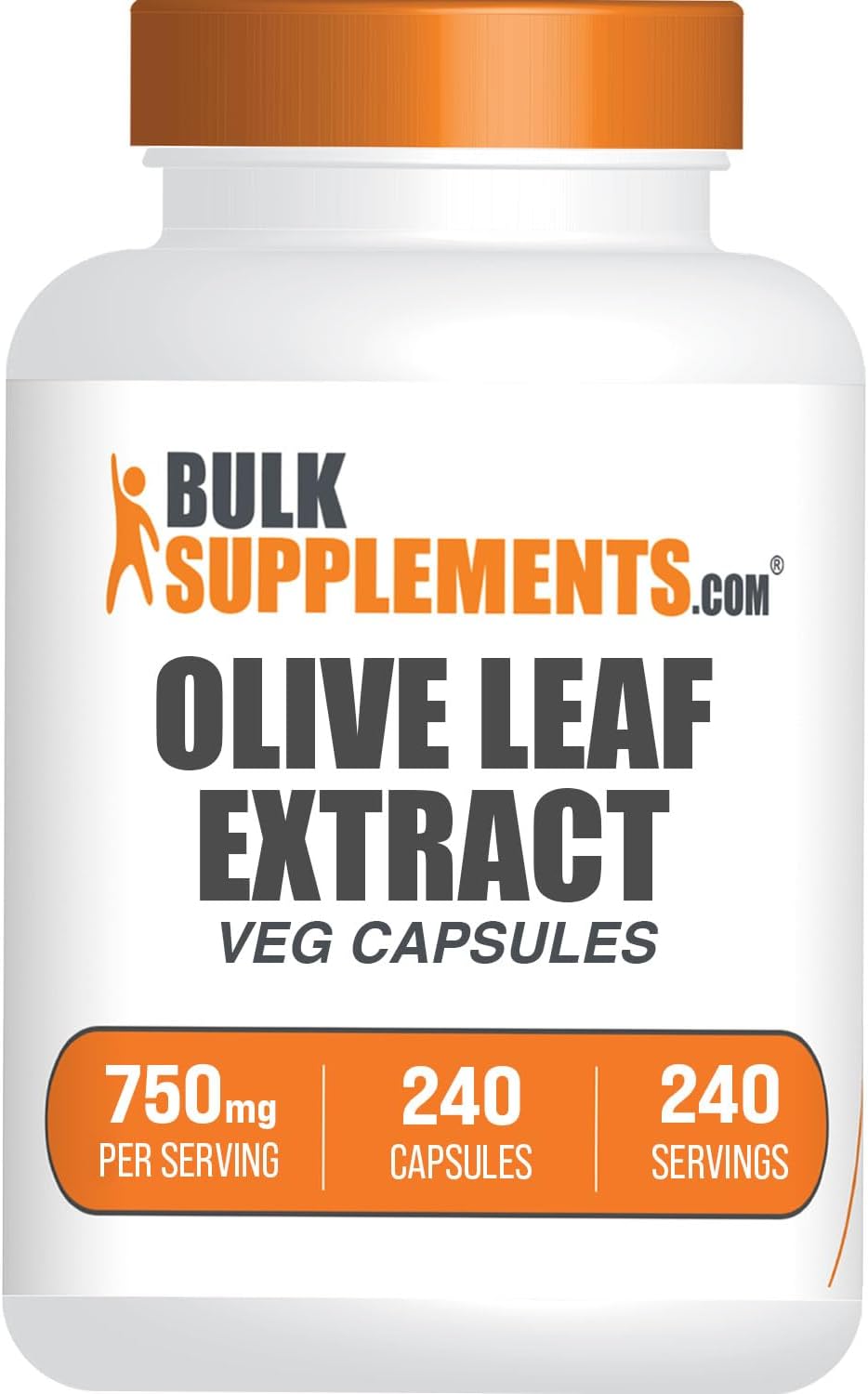 BulkSupplements.com Olive Leaf Extract Capsules - Immune Support Supplement - 240 Veg Capsules, Gluten Free
