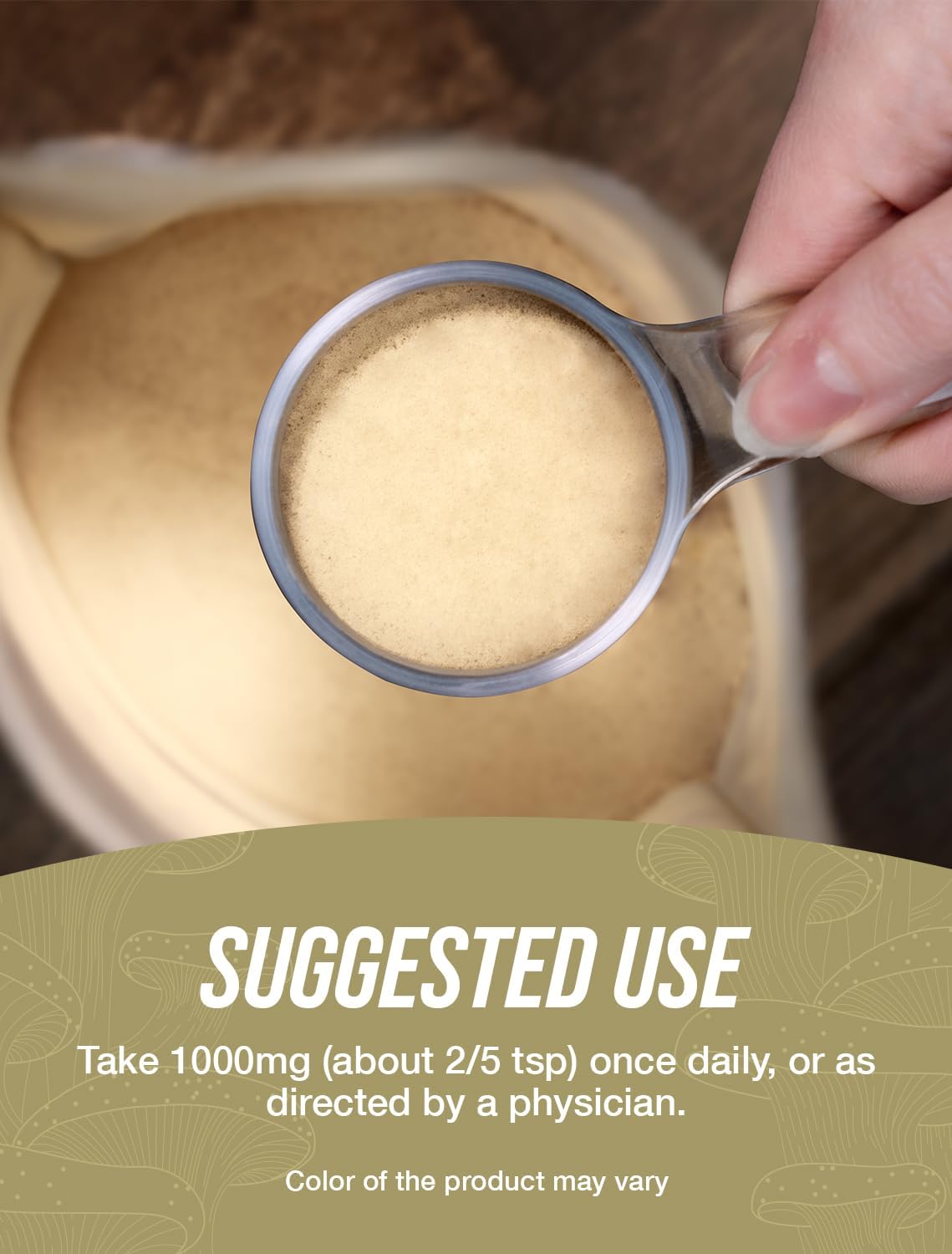 BulkSupplements.com Organic Reishi Mushroom Extract Powder - 1000mg per Serving, Gluten Free, 1kg - Ganoderma Lucidum Supplement