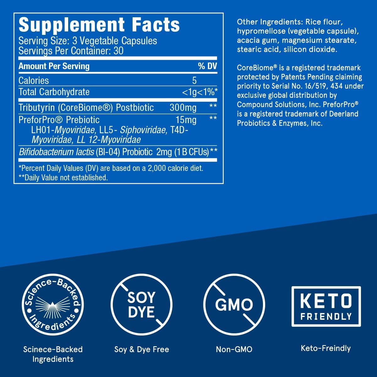 Bulletproof Express 3-in-1 Probiotic Supplement, 90 Count for Fast Gut Health Support