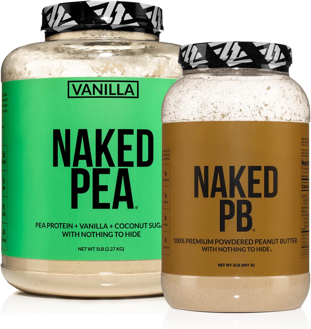 Bundle: 5LB Vanilla Naked Pea Protein + 2LB Naked PB - Dairy Free and Nutritious
