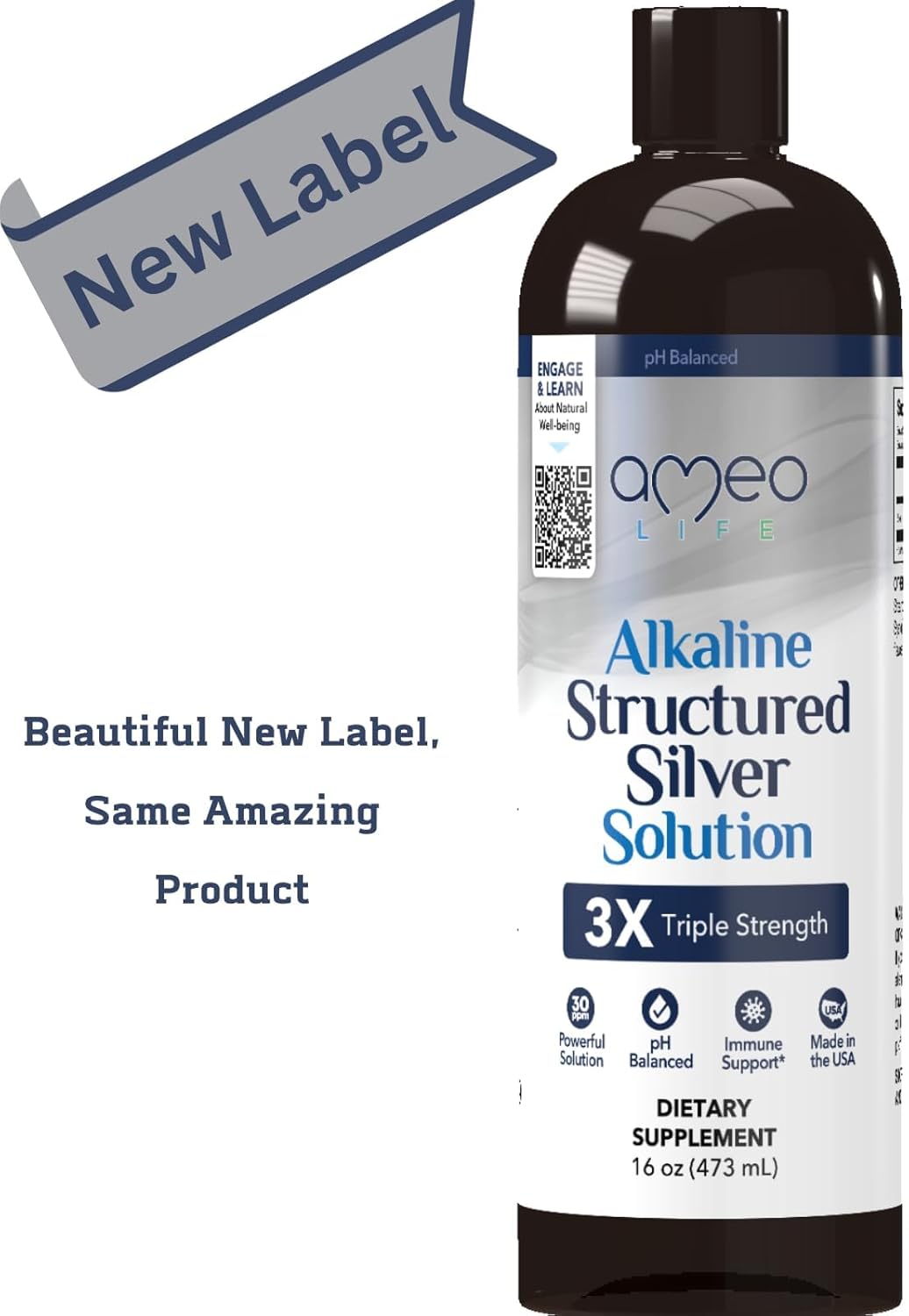 Bundle: Ameo Life Colloidal Silver Liquid & Gel - Extra Strength Formula for Immune Support & Skin Health