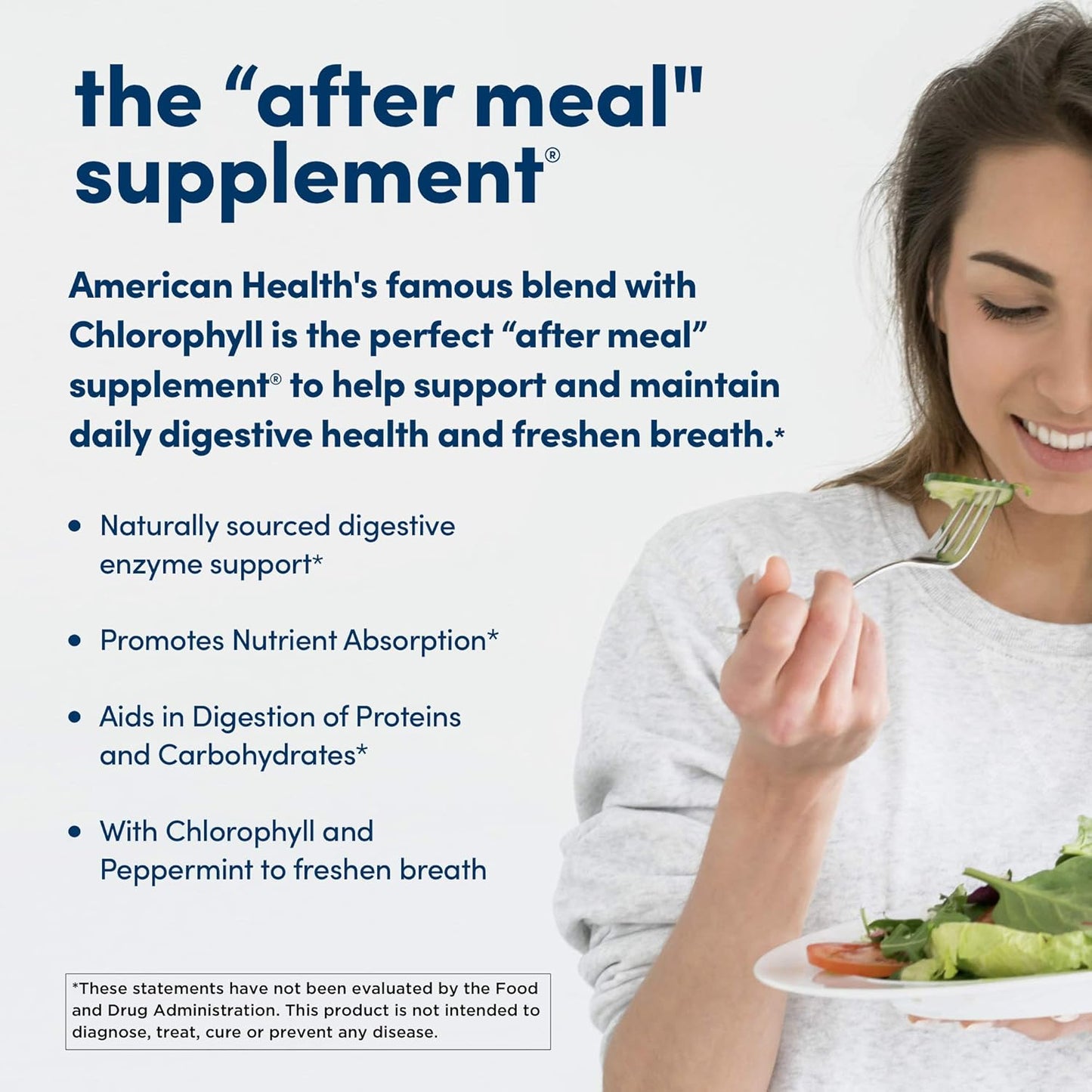 Bundle: American Health Papaya Digestive Enzyme Chewable Tablets - Original 600 Count + Chlorophyll 100 Count