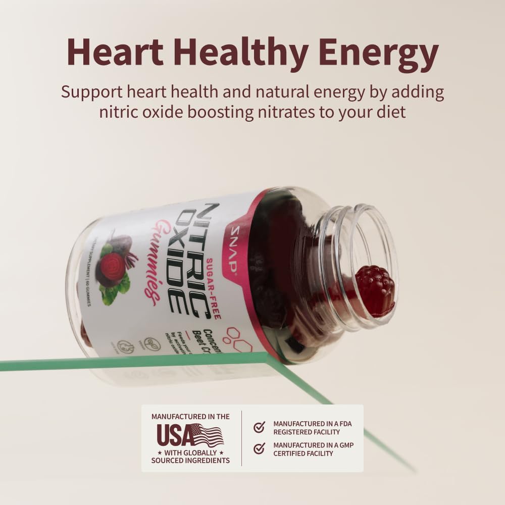 Bundle: Beyondeals Nitric Oxide Beet Root Gummies + Hand Sanitizer Dispenser - Heart Health & Energy Boost - Sugar-Free - 60 Gummies