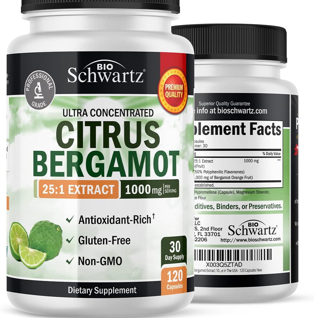 Bundle: BioSchwartz Turmeric Curcumin 1500 & Citrus Bergamot for Joint Health and Cholesterol Support