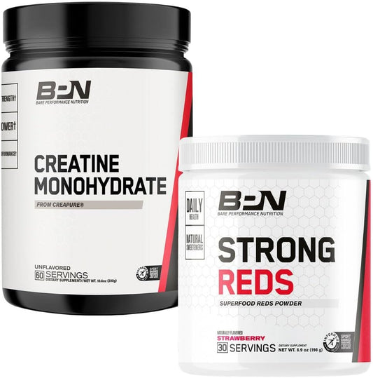 Bundle: BPN Creatine Monohydrate & Strong Reds for Enhanced Performance