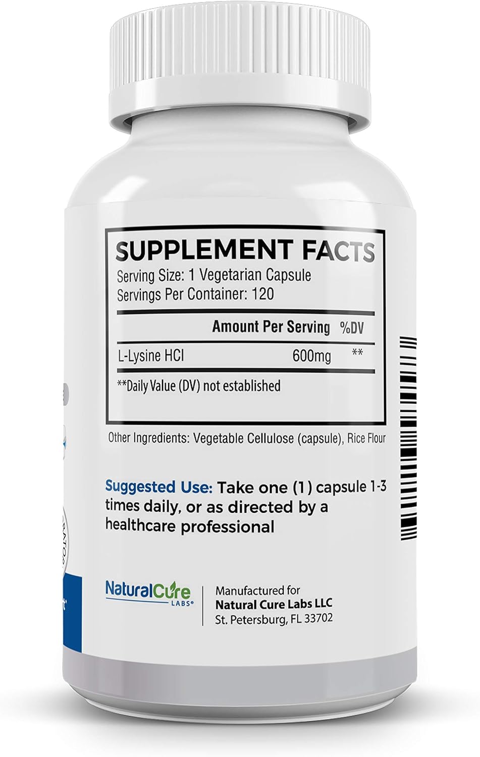 Bundle: Extra Strength Monolaurin 800mg + Clean L-Lysine 600mg by Natural Cure Labs