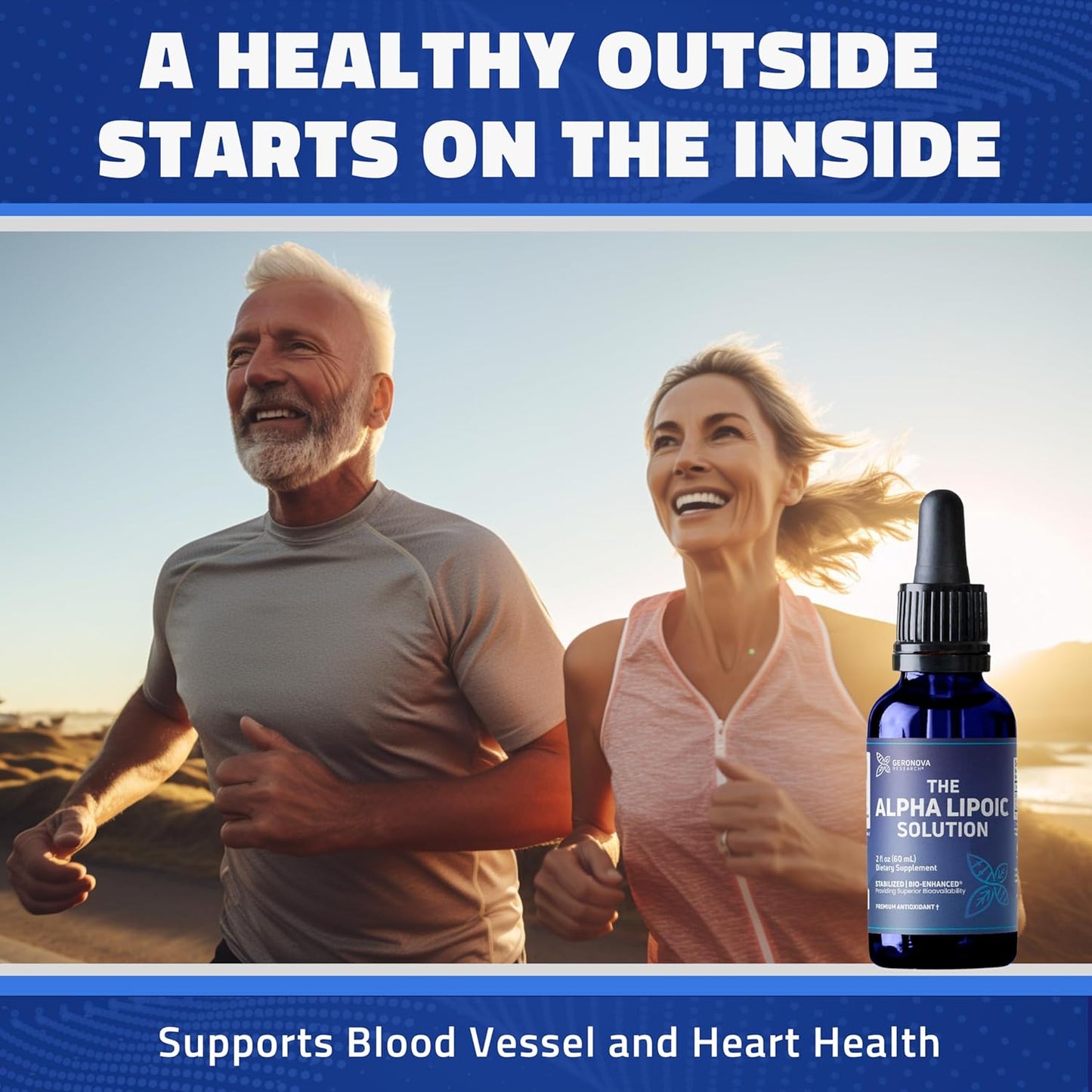 Bundle: Geronova Research R-Lipoic Acid 300mg Capsules + The Alpha Lipoic Solution